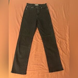Madewell The 90's Straight Jean in Black, Size 24